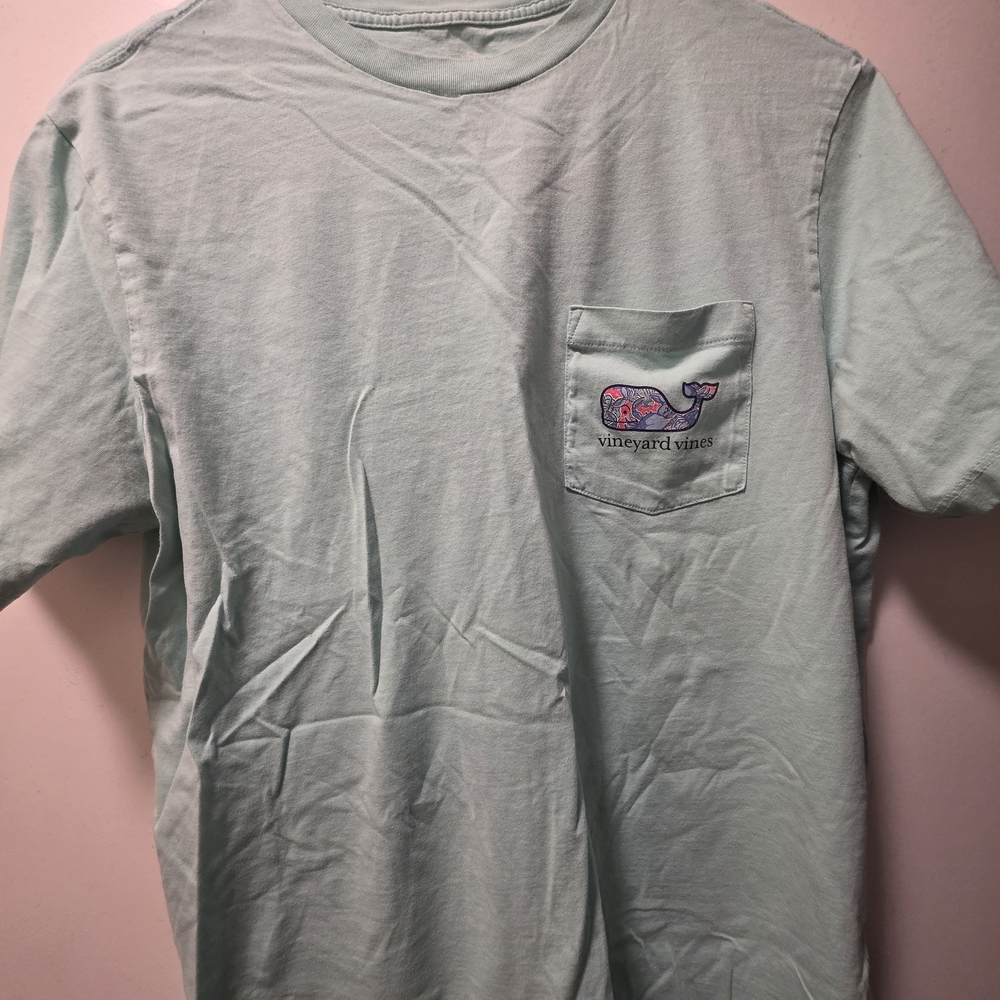 Vineyard Vines Aqua Short Sleeve Tee